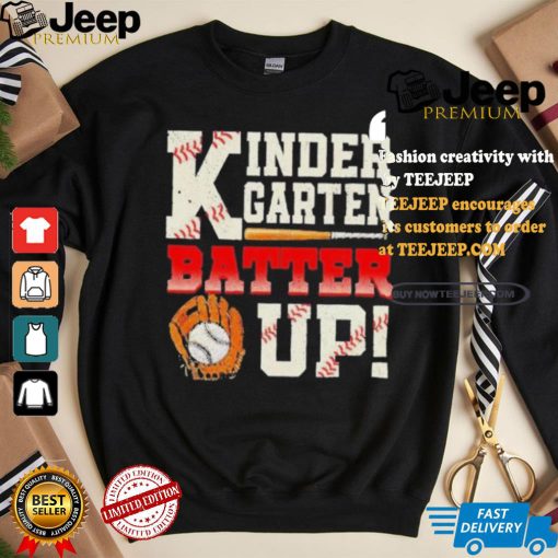 Official Kinder garten batter up baseball T shirt