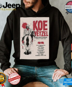 Official Koe Wetzel Music Damn Near Normal World Tour 2024 Europe Poster Shirt