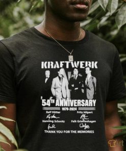 Official Kraftwerk 54th Anniversary 1970 2024 Thank You For The Memories Shirt