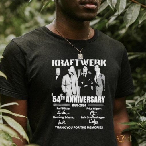 Official Kraftwerk 54th Anniversary 1970 2024 Thank You For The Memories Shirt