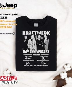 Official Kraftwerk 54th Anniversary 1970 2024 Thank You For The Memories Signature T Shirt