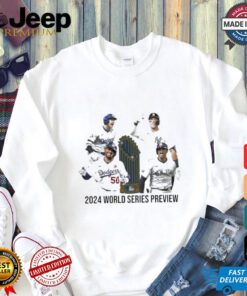 Official LA Dodgers vs NY Yankees 2024 World Series Preview Trophy Matchup Shirt