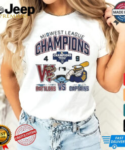 Official Lake County Captains Wins 9 4 Wisconsin Timber Rattlers 2024 Midwest League Champions final score shirt