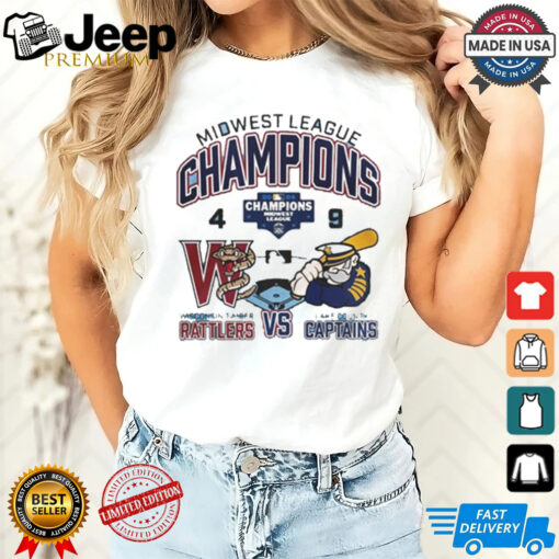 Official Lake County Captains Wins 9 4 Wisconsin Timber Rattlers 2024 Midwest League Champions final score shirt