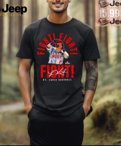 Official Lars Nootbaar St Louis Cardinals Trump fight fight fight signature shirt