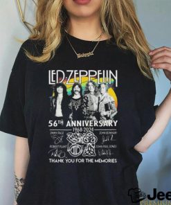Official Led Zeppelin 56th Anniversary 1968 2024 Thank You For The Memories Signatures shirt
