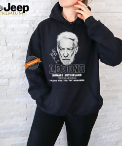 Official Legend Donald Sutherland 1935 2024 thank you for the memories signature shirt