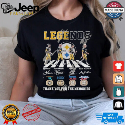 Official Legends Pittsburgh Steelers Thank You For The Memories T Shirt