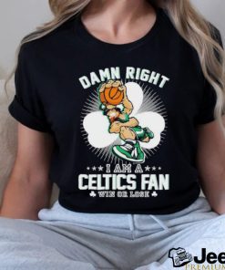 Official Leprechaun Damn Right I Am A Boston Celtics Fan Win Or Lose Shirt