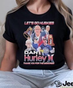 Official Let’s Go Huskies Dan Hurley Thank You For The Memories Signatures Shirt