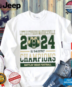 Official Little Cypress Mauriceville 2024 Uil 10 4A District Champions Battlin’ Bear Football Shirt