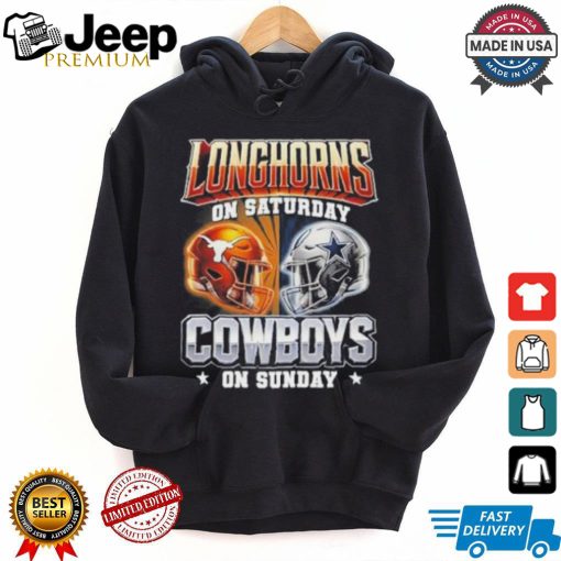 Official Longhorns On Saturday Cowboys On Sunday Shirt