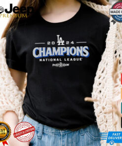 Official Los Angeles Dodgers 2024 National League Champions Bloop Single Roster T Shirt