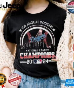 Official Los Angeles Dodgers National League Champions 2024 MLB Skyline Shirt