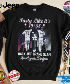 Official Los Angeles Dodgers Walk Off Grand Slam Party Like It’s 1988 Signatures Shirt