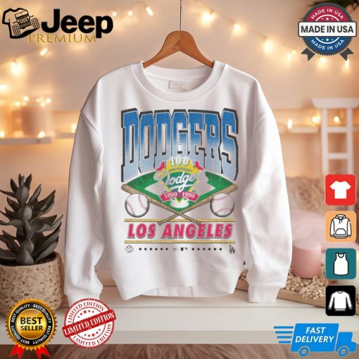 Official Los Angeles Dodgers White Straight Shot 47 Franklin Fashion Shirt