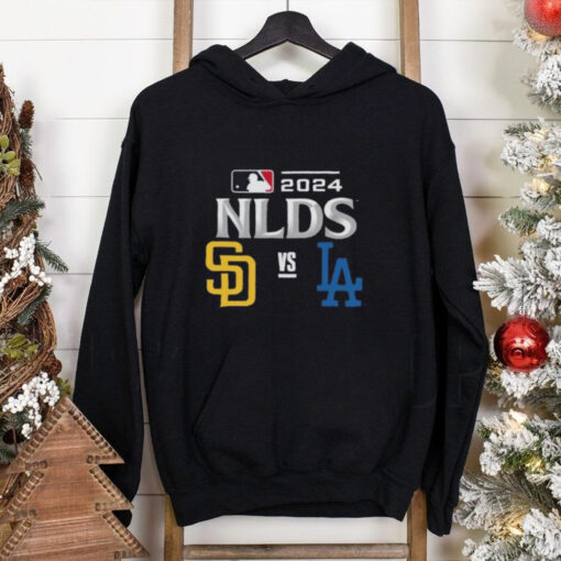 Official Los Angeles Dodgers vs. Padres 2024 MLB NLDS Matchup Set Logo Shirt