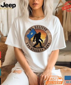 Official Los Angeles Rams 12 We Believe Bigfoot 2024 Shirt