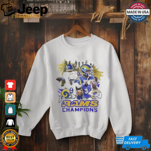 Official Los Angeles Rams Champions NFL Football Super Bowl 2024 Awesome Graphic t shirt