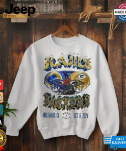 Official Los Angeles Rams vs Green Bay Packers Inglewood, CA October 6, 2024 Matchup NFL t shirt