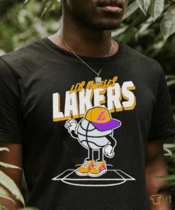 Official Los angeles Lakers basketball cap stadium T shirt