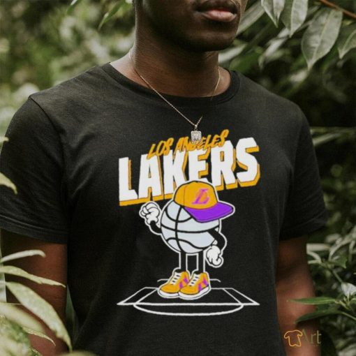 Official Los angeles Lakers basketball cap stadium T shirt