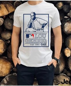 Official Lou Gehrig Day 4als June 2 Day MLB Logo T Shirt