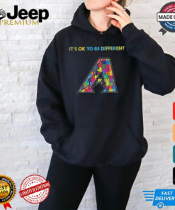 Official MLB Arizona Diamondbacks It’s Ok To Be Different Autism 2024 Shirt