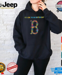 Official MLB Boston Red Sox It’s Ok To Be Different Autism 2024 Shirt