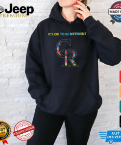 Official MLB Colorado Rockies It’s Ok To Be Different Autism 2024 Shirt