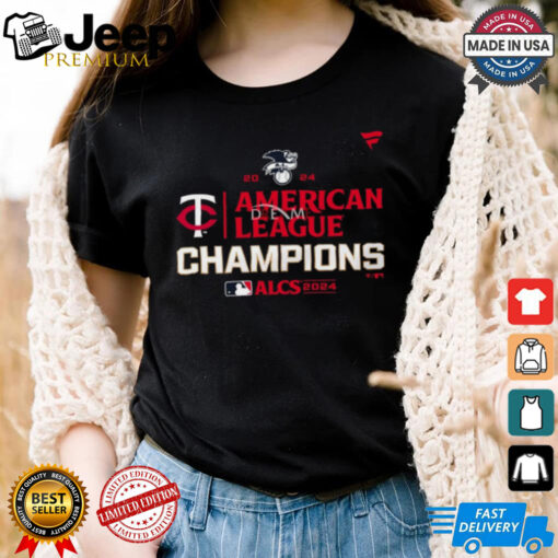 Official MLB Minnesota Twins 2024 ALCS American League Champions Locker Room t shirt