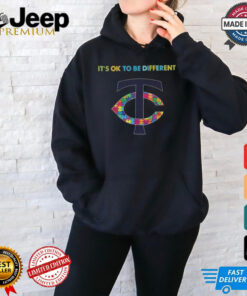 Official MLB Minnesota Twins It’s Ok To Be Different Autism 2024 Shirt