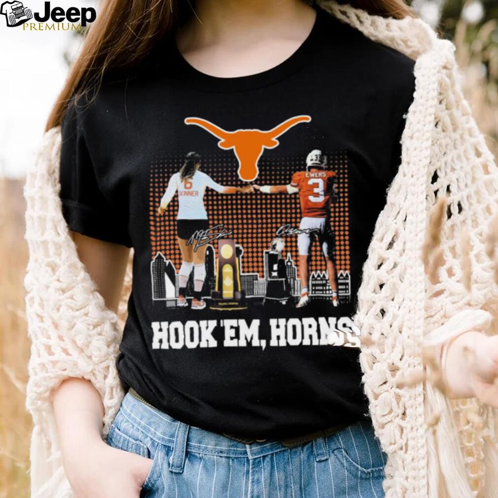 Official Madisen Skinner And Quinn Ewers Texas Hook 'Em, Horns