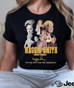 Official Maggie Smith 1934 2024 Signature Thank You For The Memories Unisex T Shirt