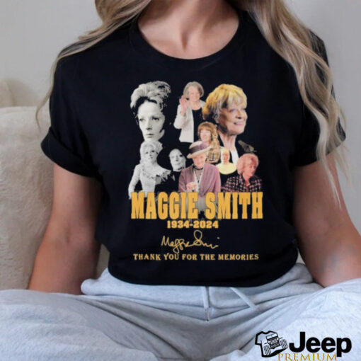 Official Maggie Smith 1934 2024 Signature Thank You For The Memories Unisex T Shirt