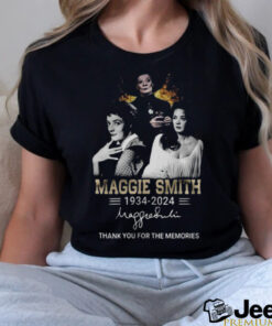 Official Maggie Smith 1934 2024 Thank You For The Memories Signature T Shirt