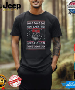 Official Make Christmas Great Again Trump Santa Claus Christmas Ugly 2024 Shirt