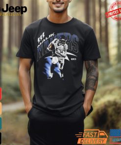 Official Malik Nabers New York Giants Retro Painting T Shirt