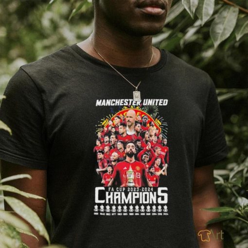 Official Manchester United FA Cup 2023 2024 Champions Fan shirt