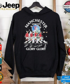 Official Manchester United Glory Glory Merry Christmas 2024 Signatures Shirt