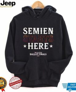 Official Marcus Semien Texas Rangers Starts Here 2024 All Star Ballot Finals Shirt