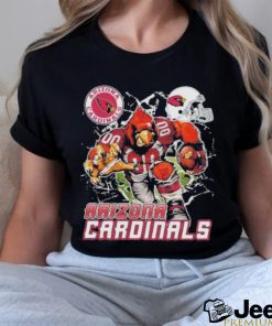 Official Mascot Breaking Through Wall Arizona Cardinals Vintage T shirt