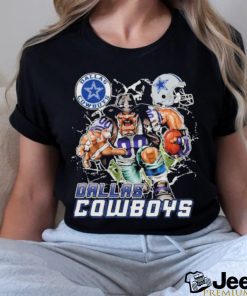 Official Mascot Breaking Through Wall Dallas Cowboys Vintage T shirt