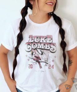 Official May 31st June 1st 2024 Luke Combs x Arizona Cardinals Growin’ Up and Gettin’ Old Tour T Shirt