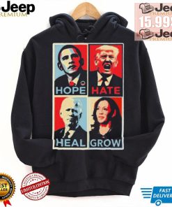 Official Meidastouch Hope Hate Heal Grow Shirt