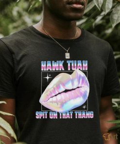 Official Meme Lips Hawk Tuah Spit On That Thang T Shirt