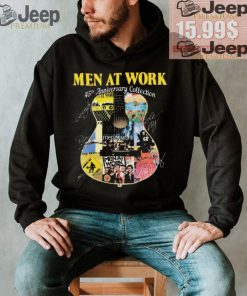 Official Men At Work Band 45th Anniversary Collection Signatures shirt