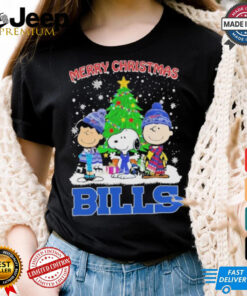 Official Merry Christmas Buffalo Bills X Peanuts Characters Cool Shirt