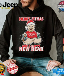 Official Merry Fitmas And A Happy New Rear 2024 T shirt