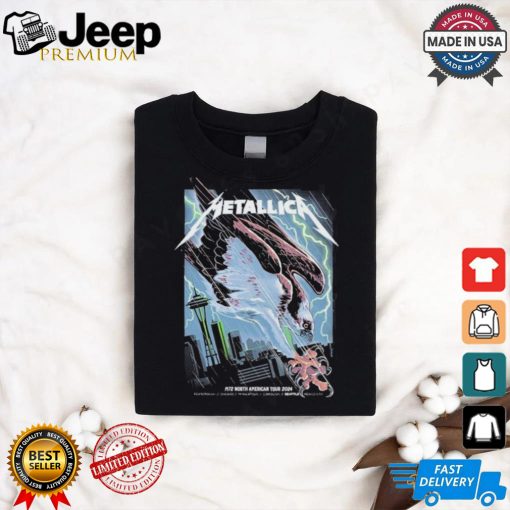 Official Metallica M72 Seattle Washington Pop Up Shop Poster At Lumen Field On August 30 And September 1 2024 M72 North American Tour The Bald Eagle shirt